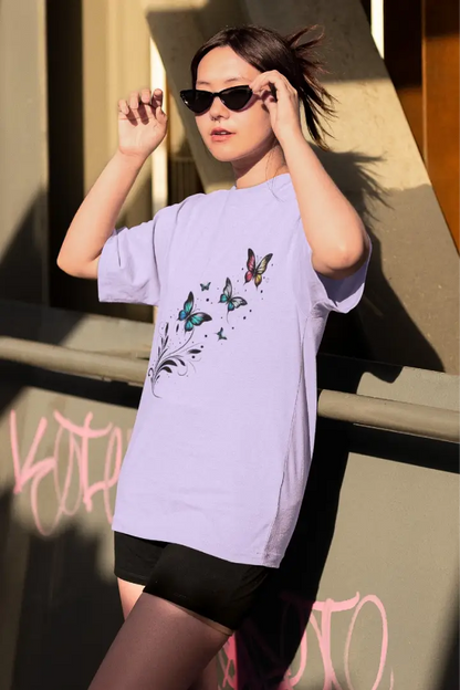 “Divine Krishna Cosmic Flow Tee – Oversize”