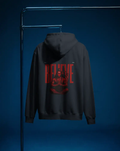 Hanuman "Believe" Heavyweight Hoodie | 100% Cotton 300 GSM.