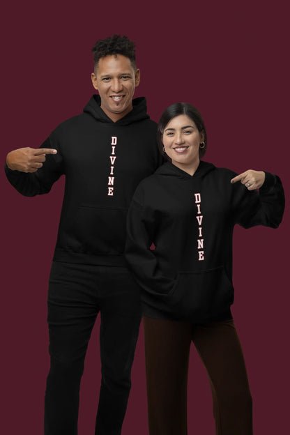 Oversized Divine Hoodie - Spiritual Graphic Sweatshirt | Unisex Streetwear | Premium Cotton