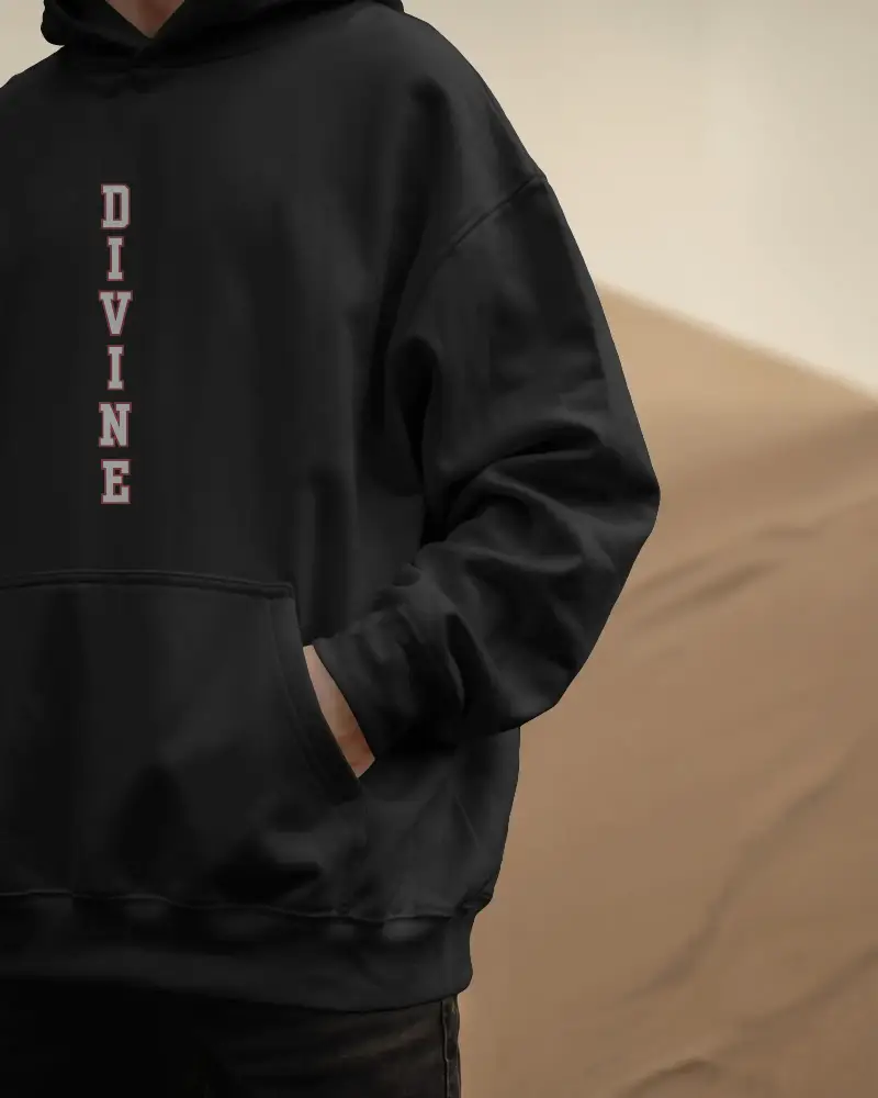 Oversized Divine Hoodie - Spiritual Graphic Sweatshirt | Unisex Streetwear | Premium Cotton