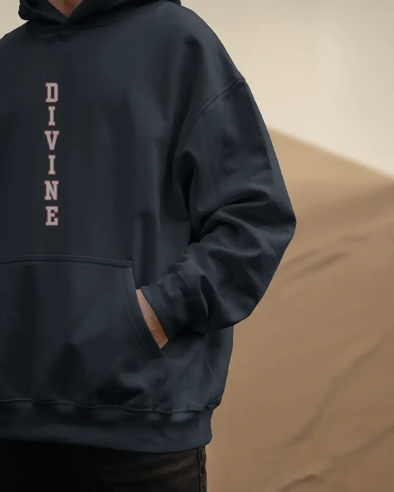 Oversized Divine Hoodie - Spiritual Graphic Sweatshirt | Unisex Streetwear | Premium Cotton