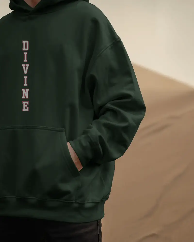 Oversized Divine Hoodie - Spiritual Graphic Sweatshirt | Unisex Streetwear | Premium Cotton
