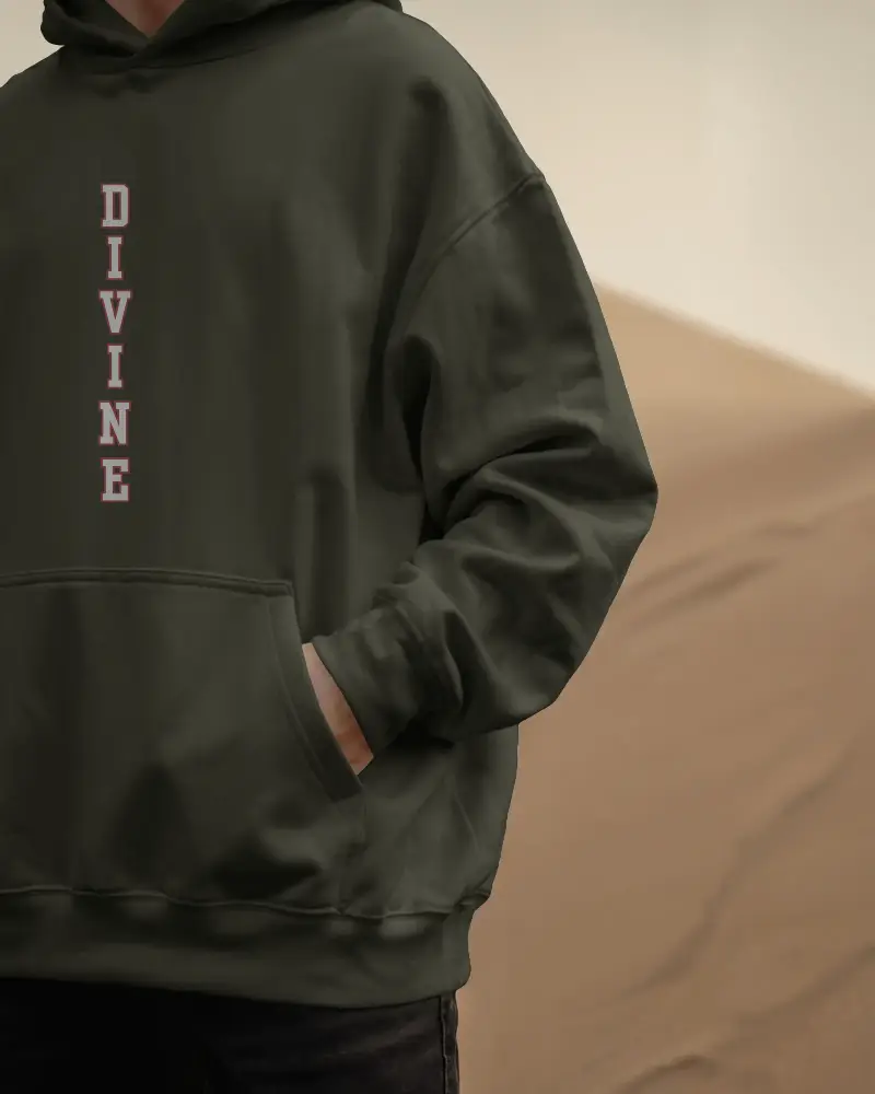 Oversized Divine Hoodie - Spiritual Graphic Sweatshirt | Unisex Streetwear | Premium Cotton