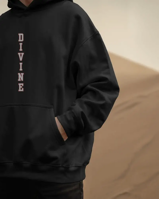 Oversized Divine Hoodie - Spiritual Graphic Sweatshirt | Unisex Streetwear | Premium Cotton