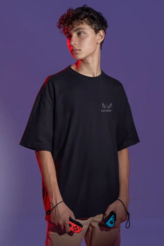Black Panther Oversized Eagle Graphic Tee